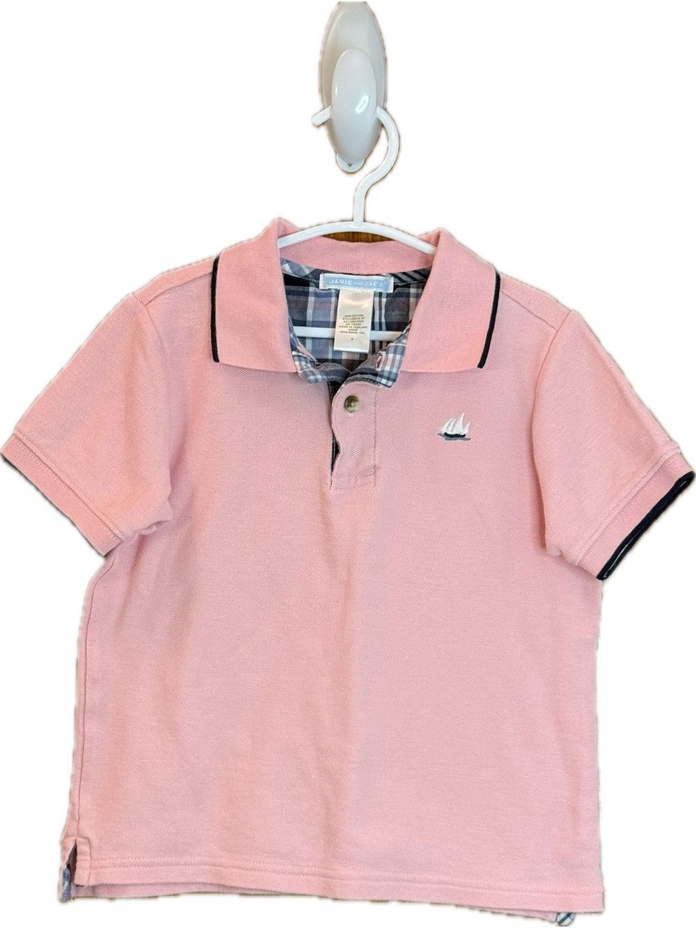 Janie and Jack "Seaside Celebration" Sailboat Polo Shirt - Size 3T